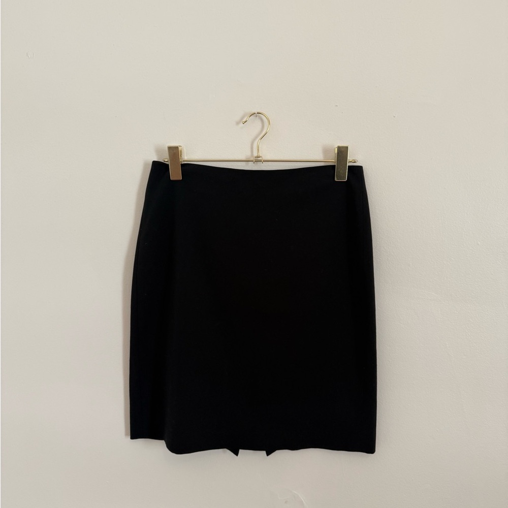 Straight black pencil skirt
